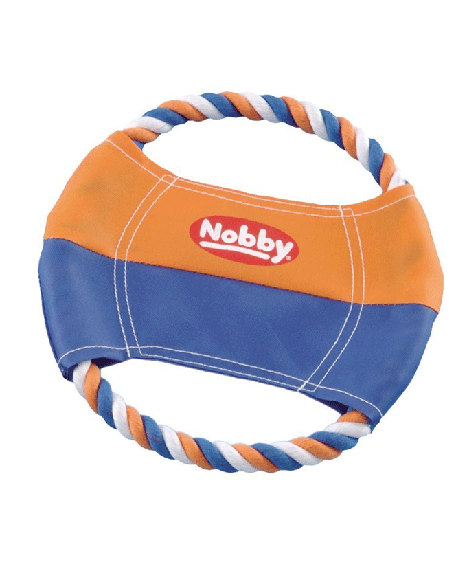 79315 NOBBY Nylon frisbee with ring made of cotton