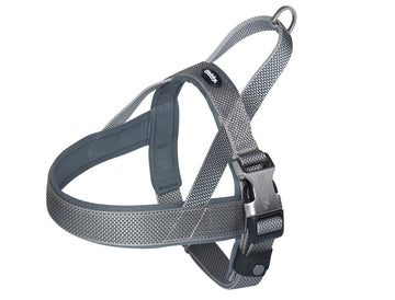 80642-42 NOBBY Norwegian Harness "Classic Preno Royal" grey L: 68-85 cm + 54 cm; W: 40/45 mm