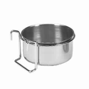 38012 NOBBY Stainless steel bowl with clamp 0.60l / 12.5cm - PetsOffice