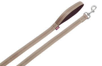 78516-83 NOBBY Leash "Soft Grip" beige-chocolate l: 120 cm; w: 25 mm