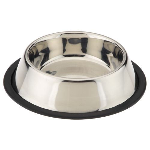 72812 NOBBY Stainless steel bowl, anti slip 0,45 l / Ø 19,0 cm