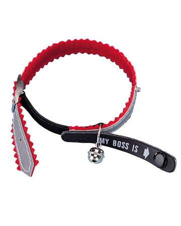 78039-01 NOBBY Address Cat collar "My Boss is"