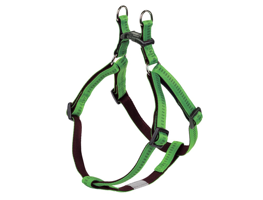 78521-84 NOBBY Harness "Soft Grip" light green / brown chest: 50/72 cm; w: 20 mm