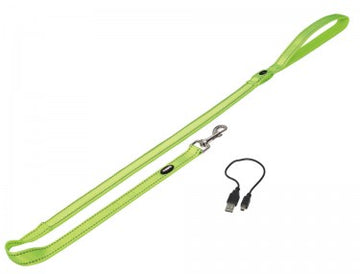 80757-24 NOBBY Leash "FLASH MESH" neon yellow M-L: L: 120 cm; w: 25 mm