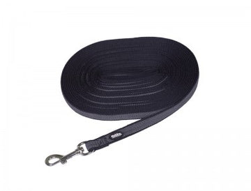 80645-05 NOBBY Tracking leash "Anti-Slip" black L: 10 m; W: 17 mm