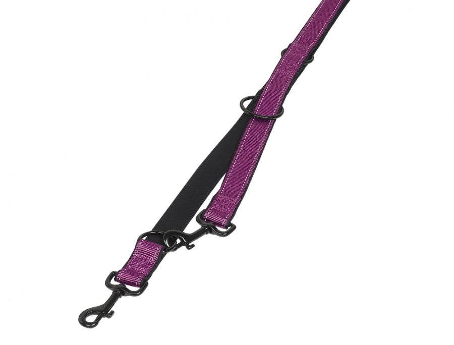 74791-38 NOBBY Training leash purple/black l: 200 cm; w: 20/25 mm