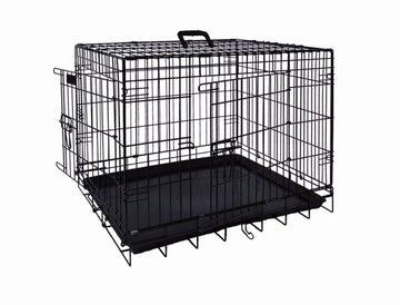 62312 NOBBY Transport cage foldable black l x w x h: 78 x 55 x 62 cm - PetsOffice