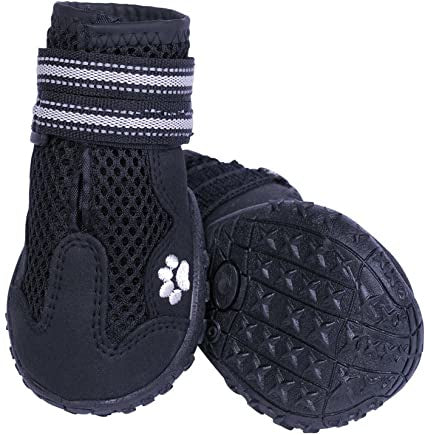 75990-05 NOBBY Dog boot "Runners Mesh" 2pcs black size: XS (3), l: 55 mm; w: 46 mm