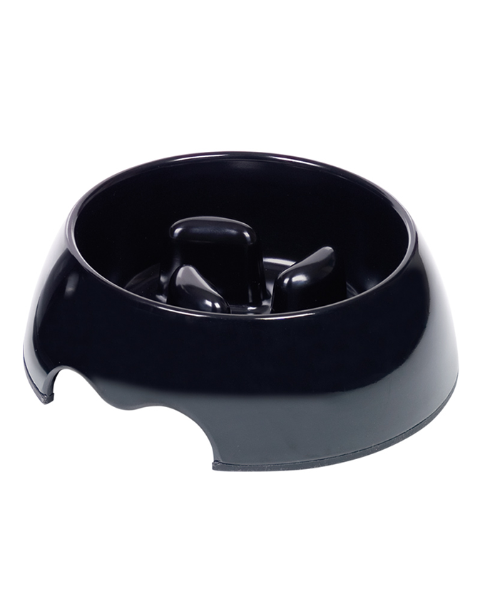 73486-06 NOBBY Anti-gulping bowl Black 17,5 x 6,5 cm, 400 ml