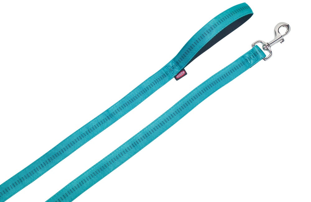 78514-34 NOBBY Leash "Soft Grip" turquoise l: 120 cm; w: 15 mm