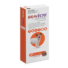 Bravecto for Ticks And Fleas 250mg 4.5kg-10kg (1 Chew)