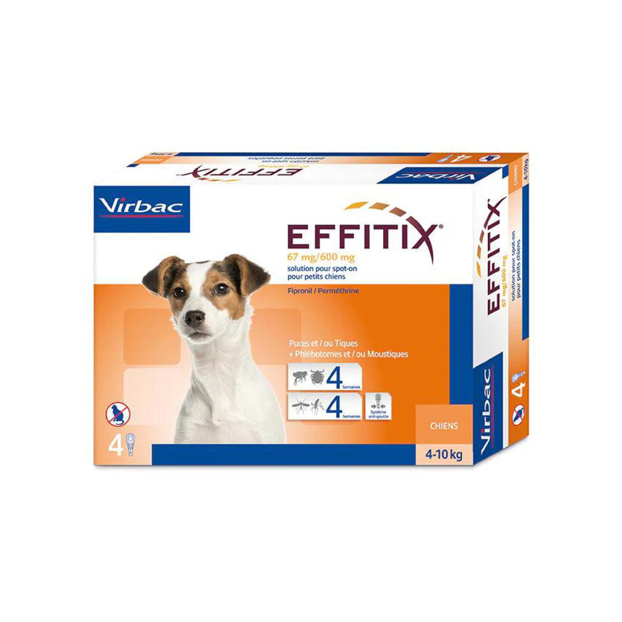 Effitix Spot On Dog Size 4-10kg (1Dose)