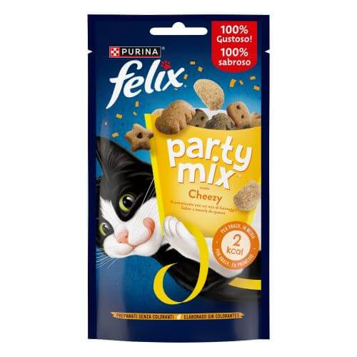 Purina Felix Party Mix Cat Treats Cheese Mix 85g