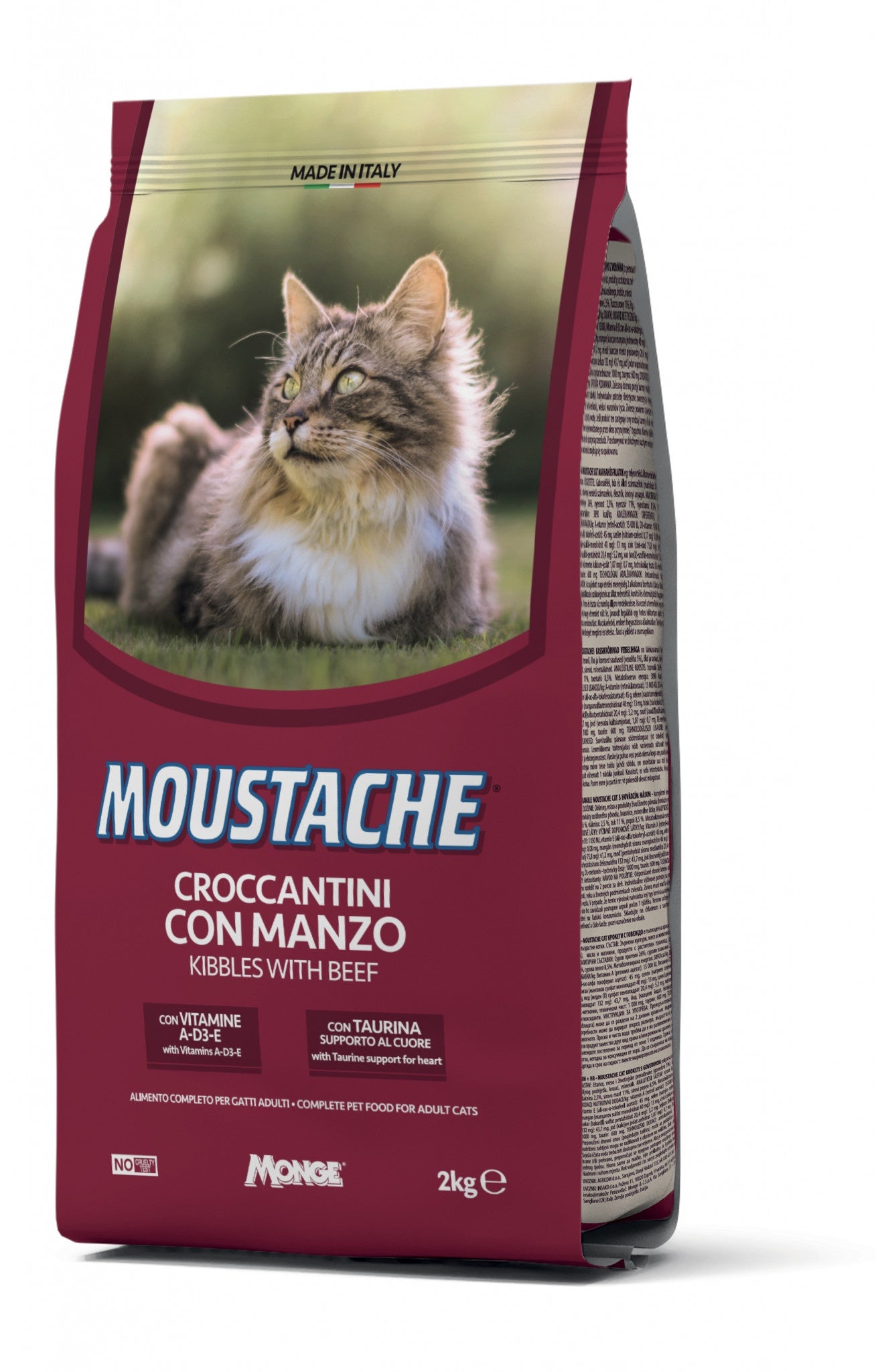 Moustache Beef Cat Dry Food 2kg