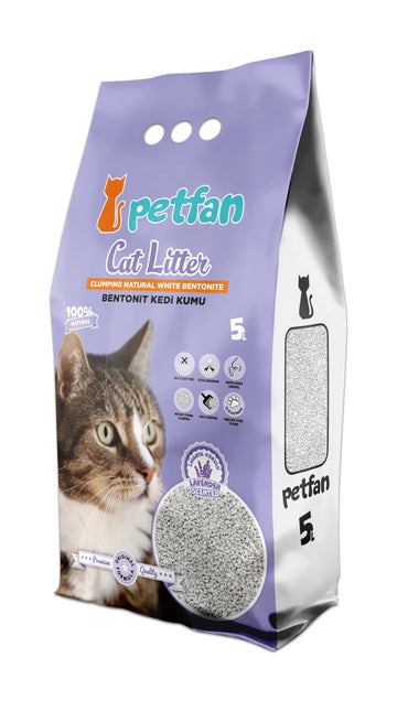 PETFAN Clumping Cat Litter Lavender 5L