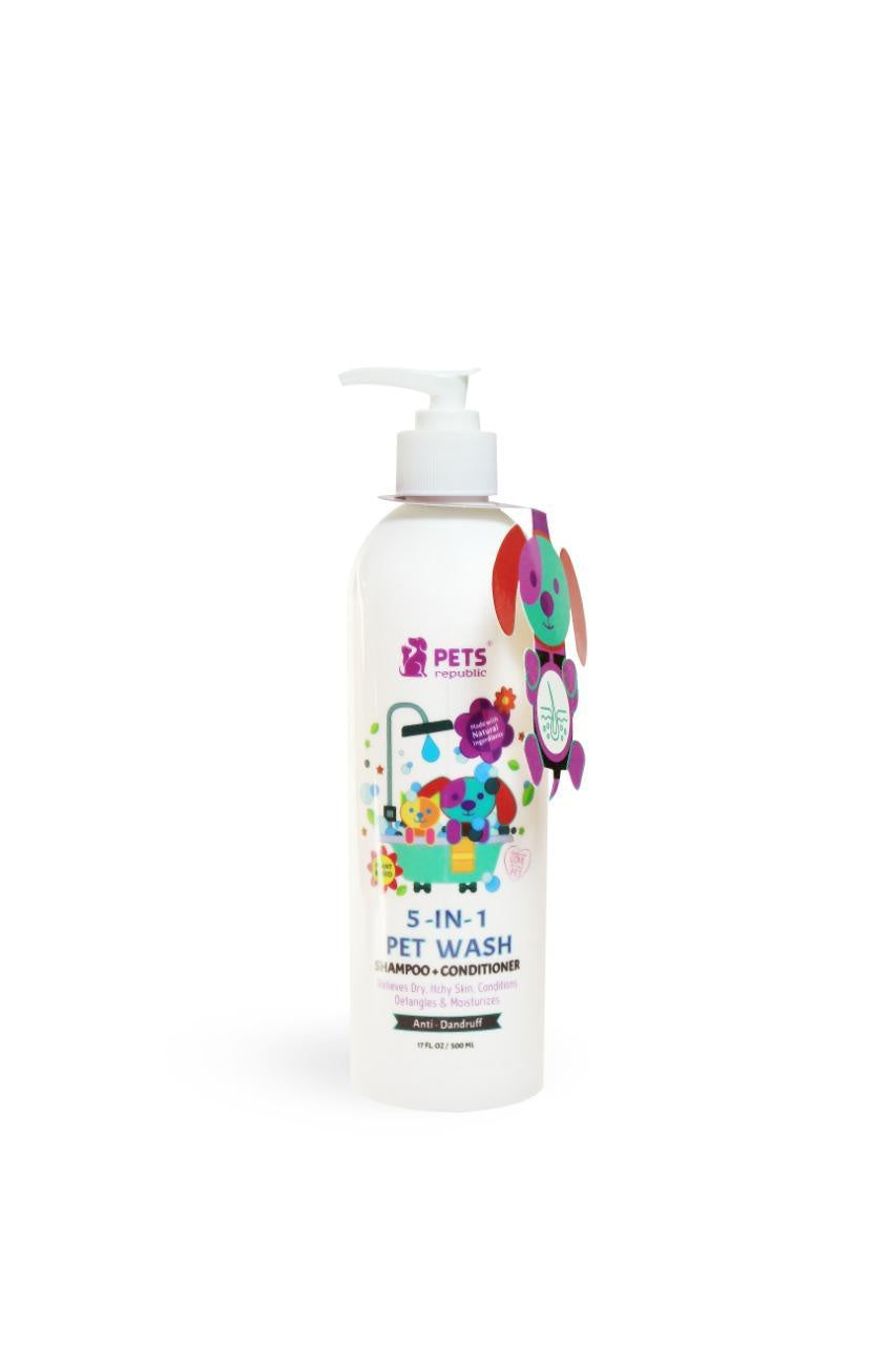 Pets Republic 5in1 Shampoo&Conditioner Bubblegum Scent 500ml