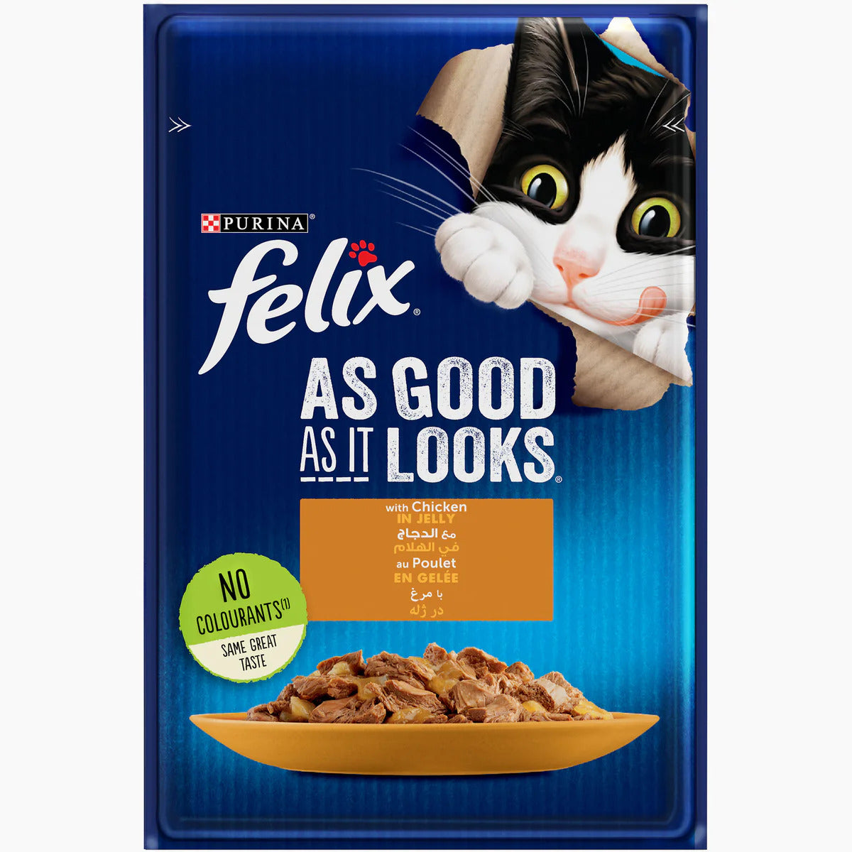 Purina Felix Chicken Cat Wet Food Pouch 85g