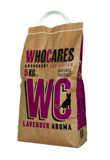 WHO CARES Non-Clumping cat litter LAVENDER aroma 5Kg