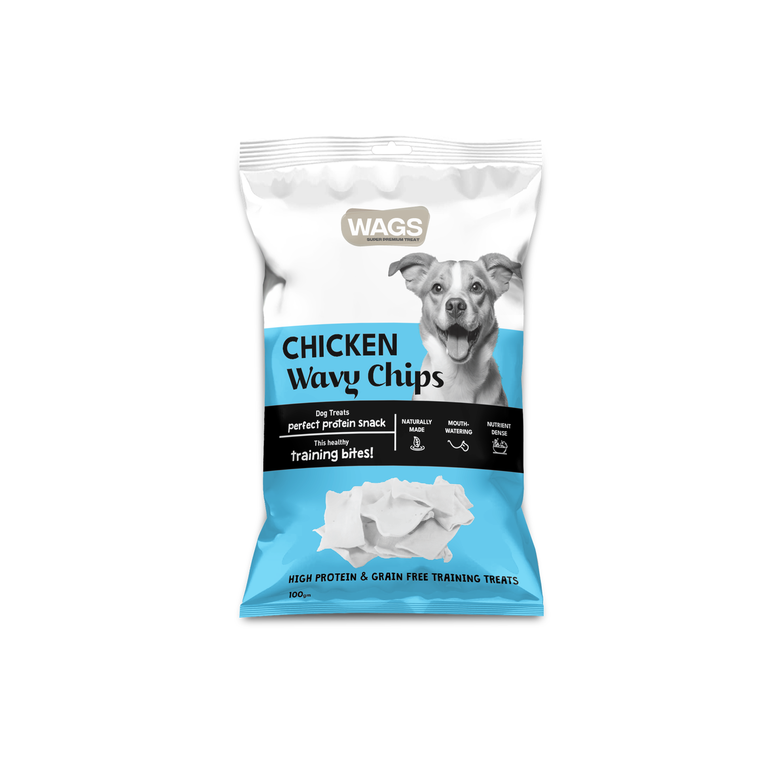 Wags Chicken Chips 100g -  - PetsOffice