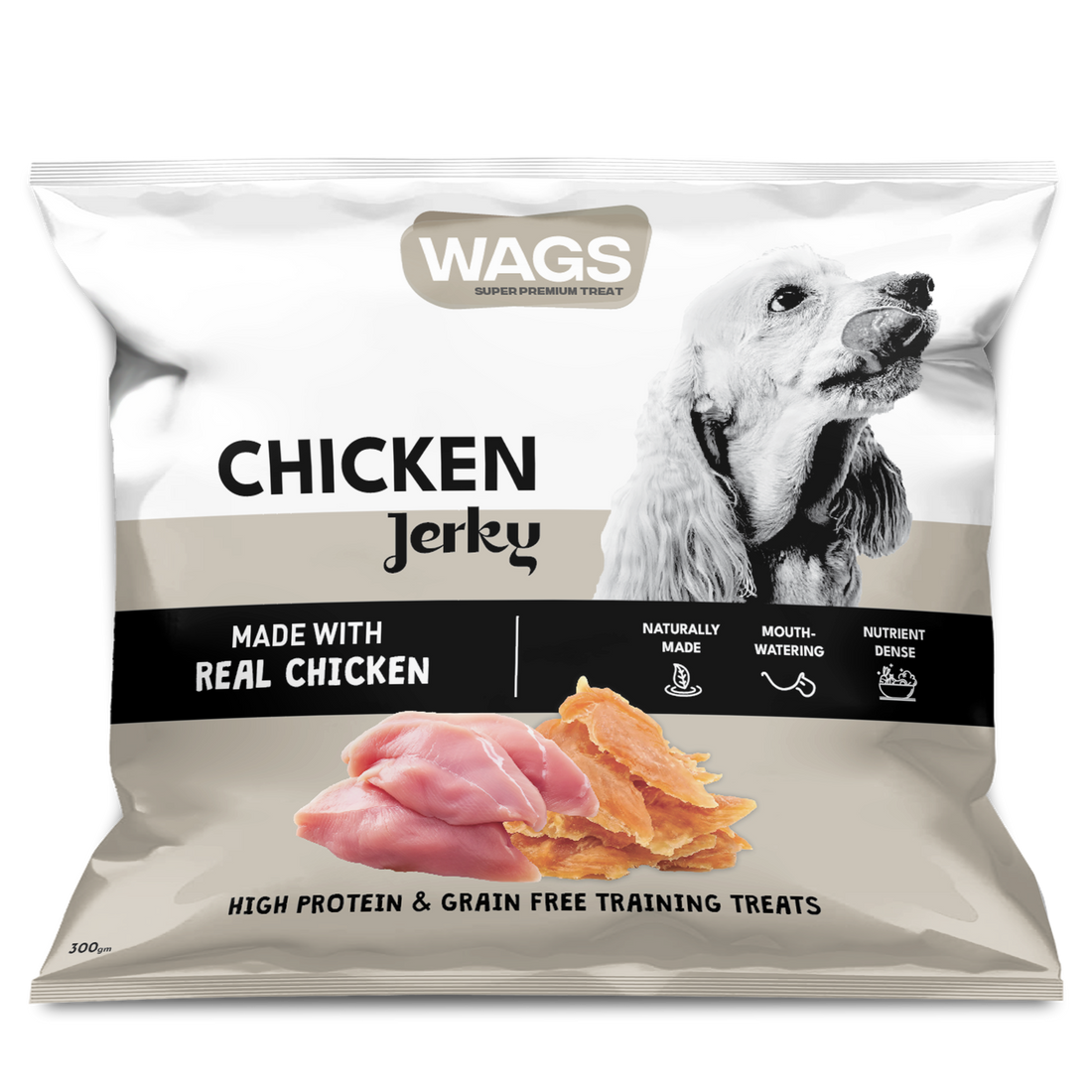 Wags Chicken Jerky 300g -  - PetsOffice