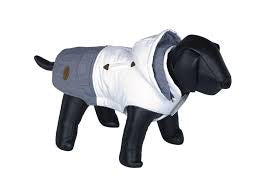 66746 NOBBY Dog coat "DUO" white-grey 44 cm