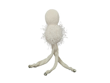 66851 NOBBY Octopus with bells white  24 cm, with Catnip