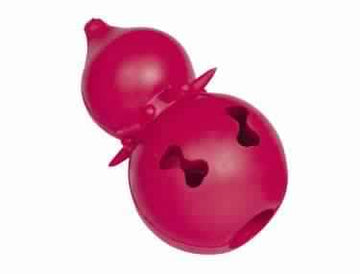 60012 NOBBY Rubber double ball red 11 cm