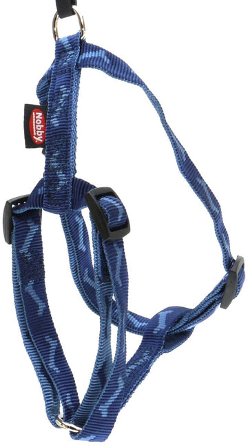 74755-06 NOBBY Harness "Soft Bone" blue chest: 70-90 cm; w: 25 mm