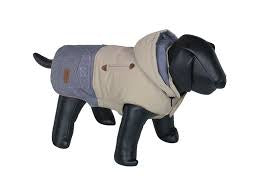 66756 NOBBY Dog coat "DUO" beige-grey 48 cm