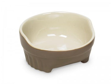 73440 NOBBY Dog ceramic bowl "STYLE" grey / beige Ø14,5 X 6,5 cm