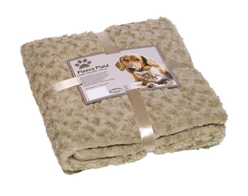 70986-02 NOBBY Fleece Plaid "SUPER SOFT" beige L 150 x 200 cm