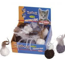 66852 NOBBY fabric ball with rattle 6 cm, with Catnip