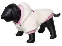 66531 NOBBY Dog coat "TEDDY" creme-pink 23 cm - PetsOffice