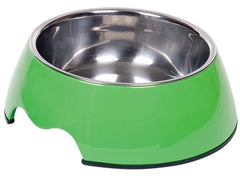 73482-03 NOBBY Dog Melamine bowl "NOBLY" green M: 17,5 x 6,,5 cm, 350 ml